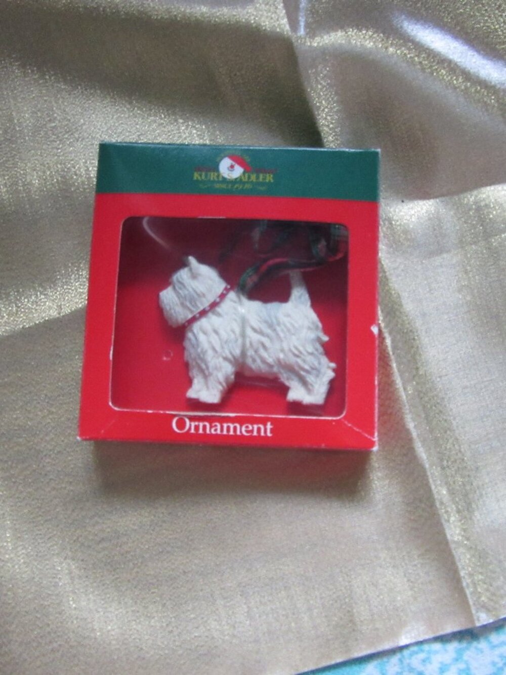 Westie West Highland Ornament by Kurt S. Adler
